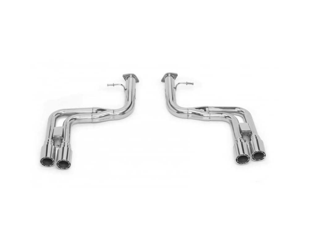 Tubi Style Straight Pipe Mufflers Kit w/Mini-Propella End Tips Ferrari 612 Scaglietti 04-11