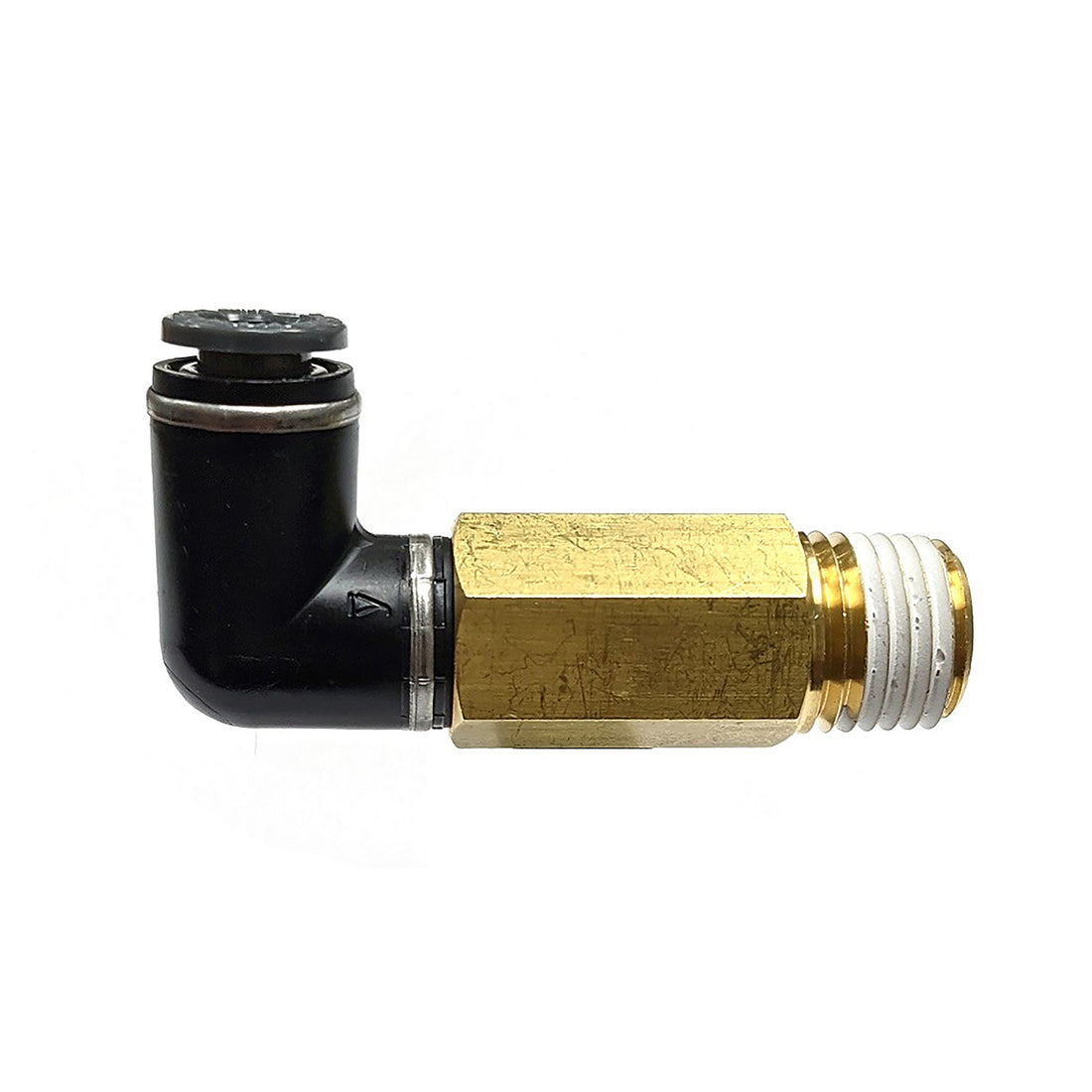 Airline Fitting Extended 1/4" NPT To 1/4" Swivel Elbow (FIT4800)