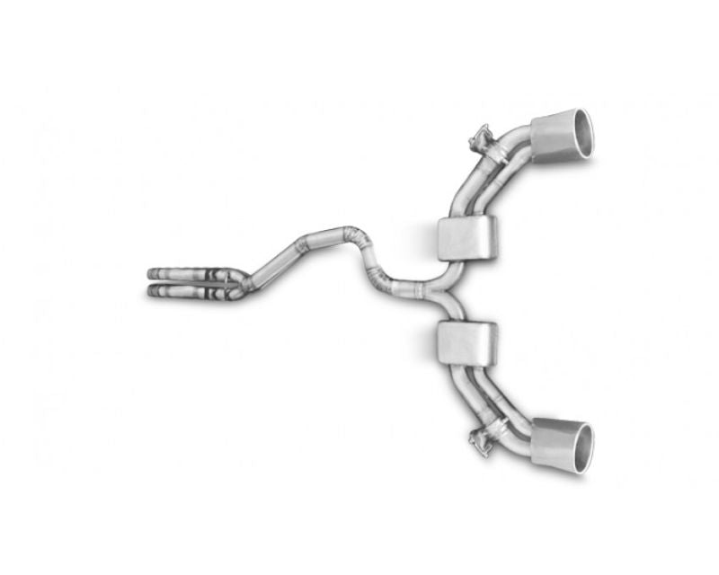 Tubi Style Exhaust Muffler Kit w/ Polished Oval Tips Audi RS3 8VA 2015-2020