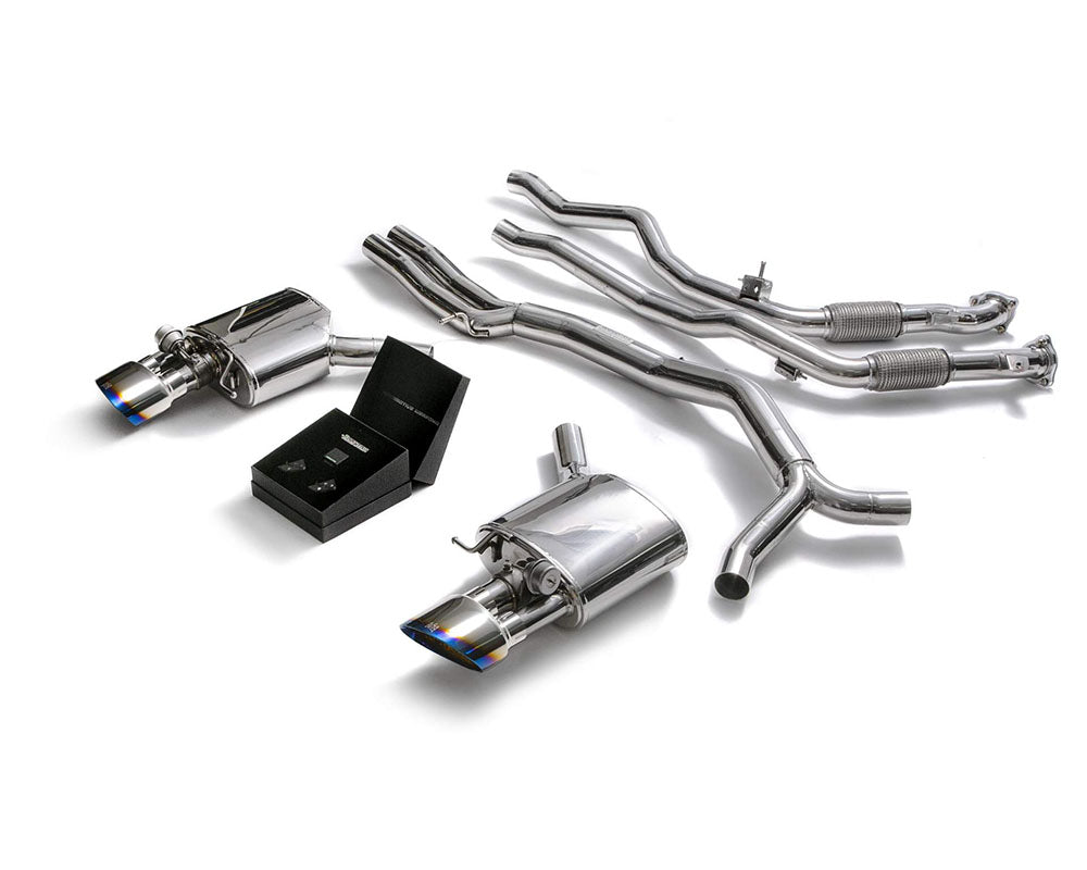 ARMYTRIX Stainless Steel Valvetronic Catback Exhaust System Dual Blue Coated Tips Audi RS4 B9 | RS5 B9 2.9 V6 Turbo 2017-2021