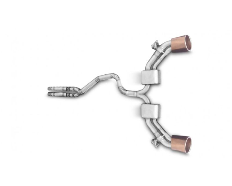 Tubi Style Exhaust Muffler Kit w/ Bronzed Oval Tips Audi RS3 8VA 2015-2020