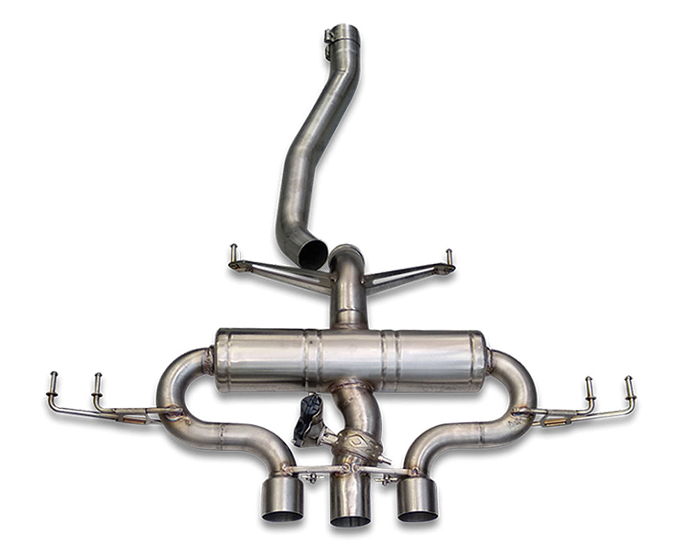 Tubi Style Valved Exhaust w/EXCU Honda Civic Type-R FK8 17-20