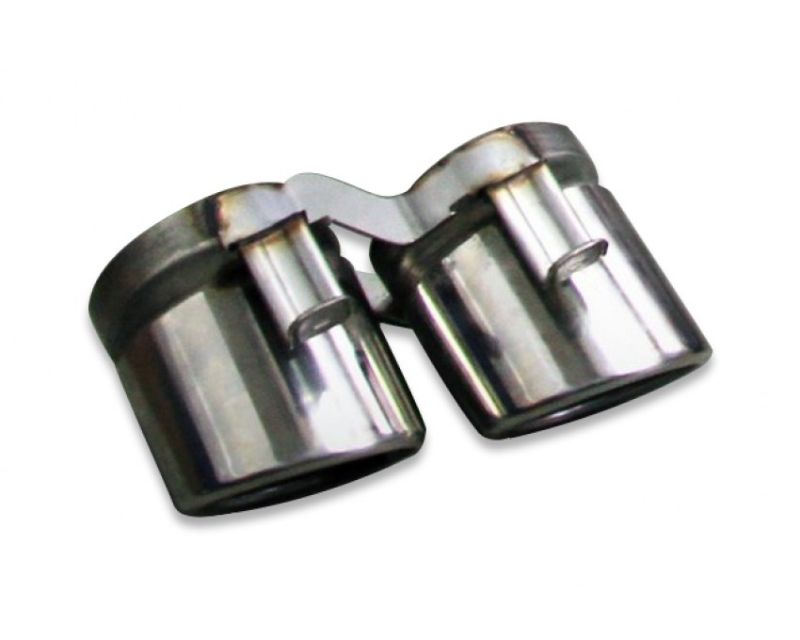 Tubi Style Steel Polished End Tips Kit Kia Stinger 18-19