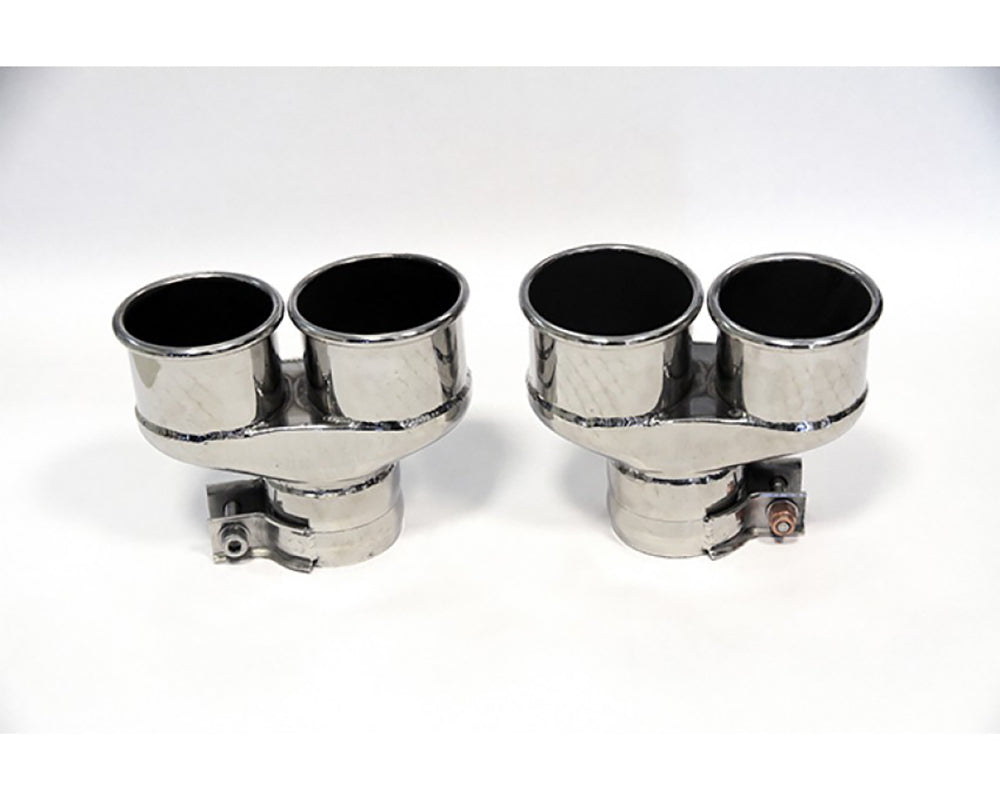 Tubi Style Quad End Tips Kit Porsche 996 Turbo/Turbo S 01-05